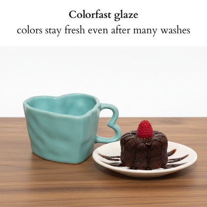 Heart Shape  | Blue Coffee Mug