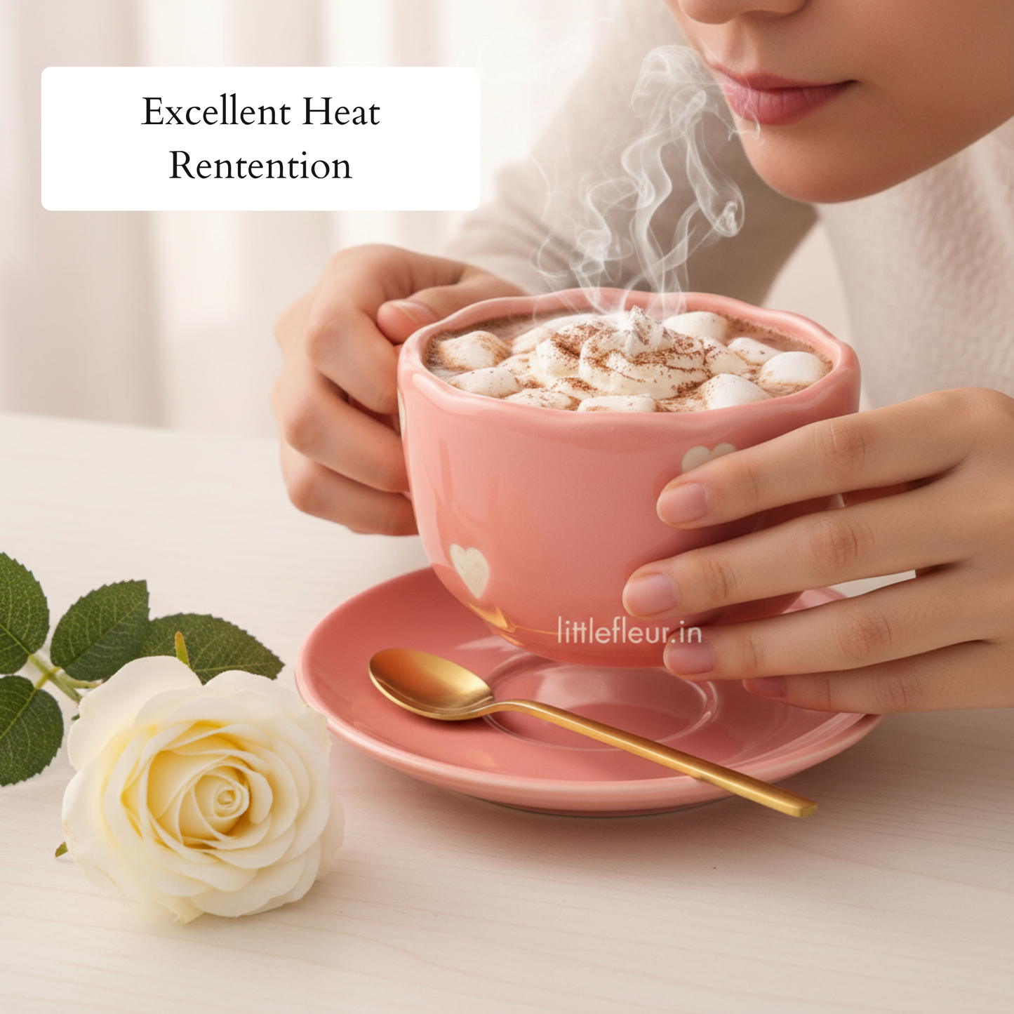 Pink Hot Chocolate Mug