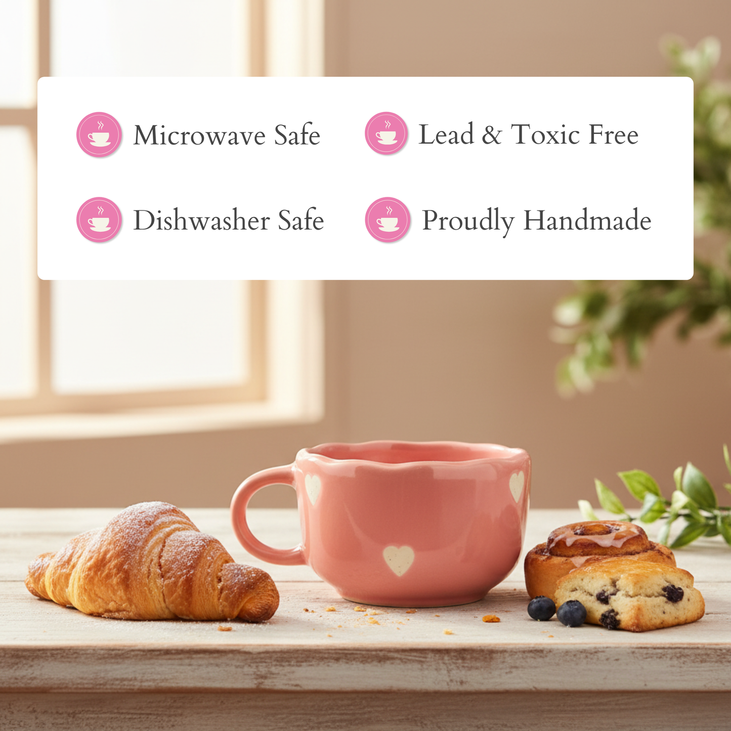 Pink Hot Chocolate Mug