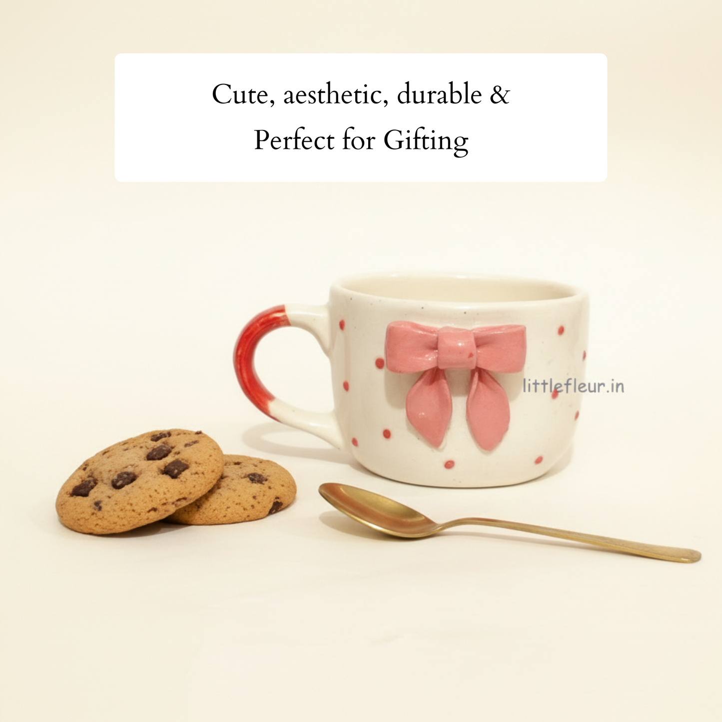 Pink Ribbon Mug | Round Top