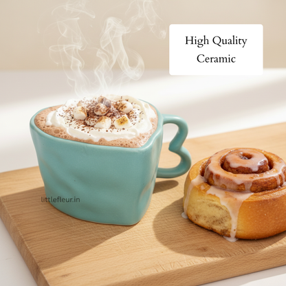 Heart Shape  | Blue Coffee Mug