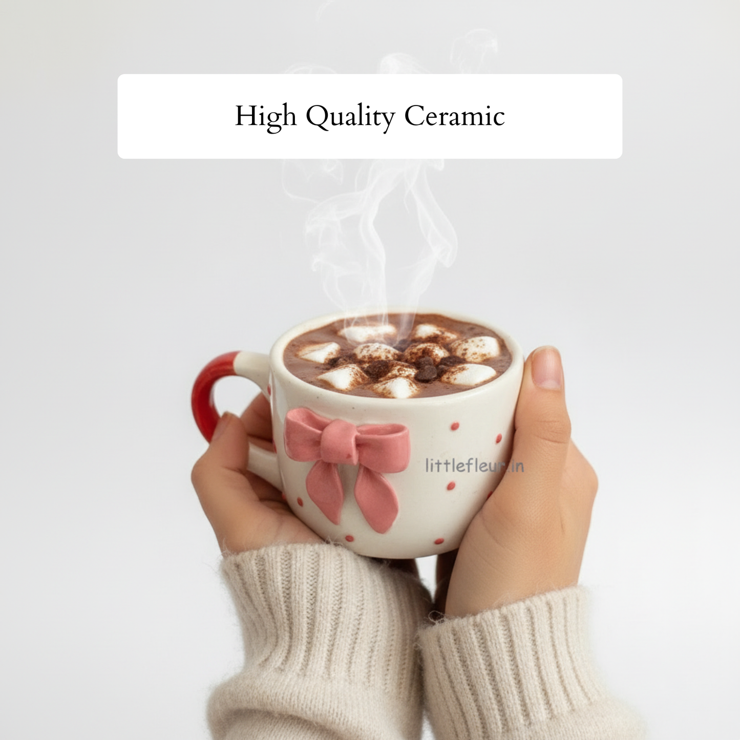 Pink Ribbon Mug | Round Top