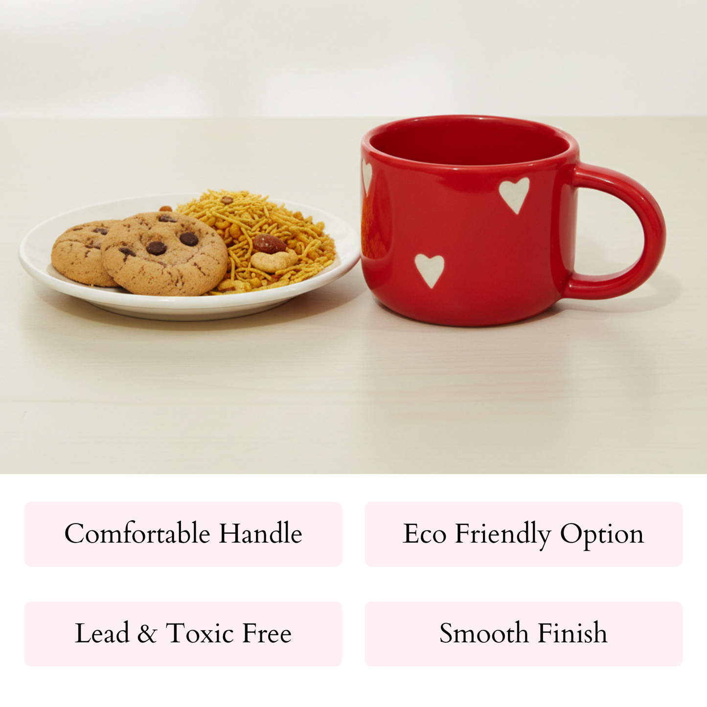 Classic Red Hearts | Coffee Mug