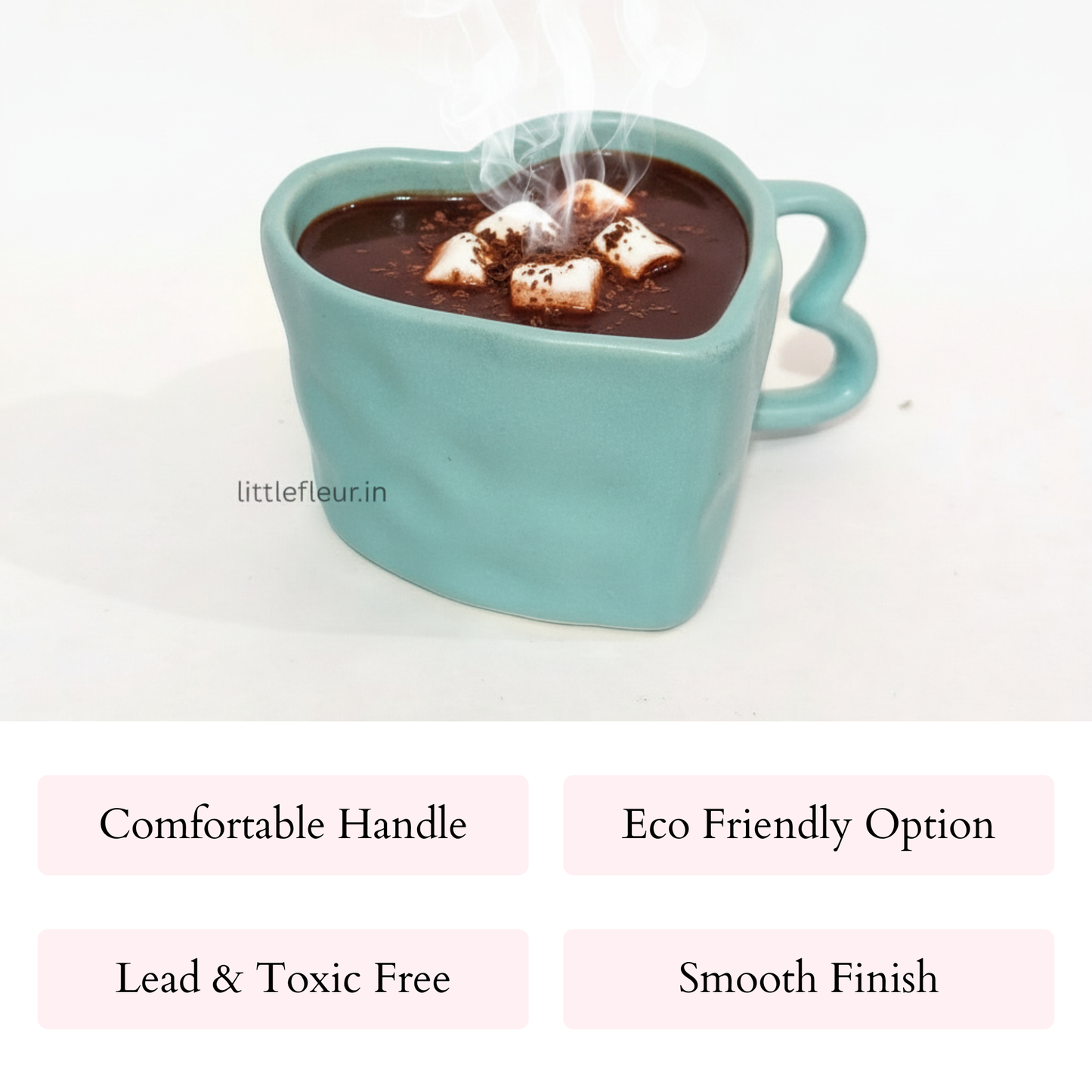 Heart Shape  | Blue Coffee Mug