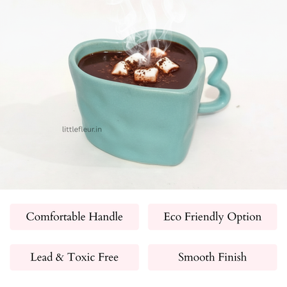 Heart Shape  | Blue Coffee Mug