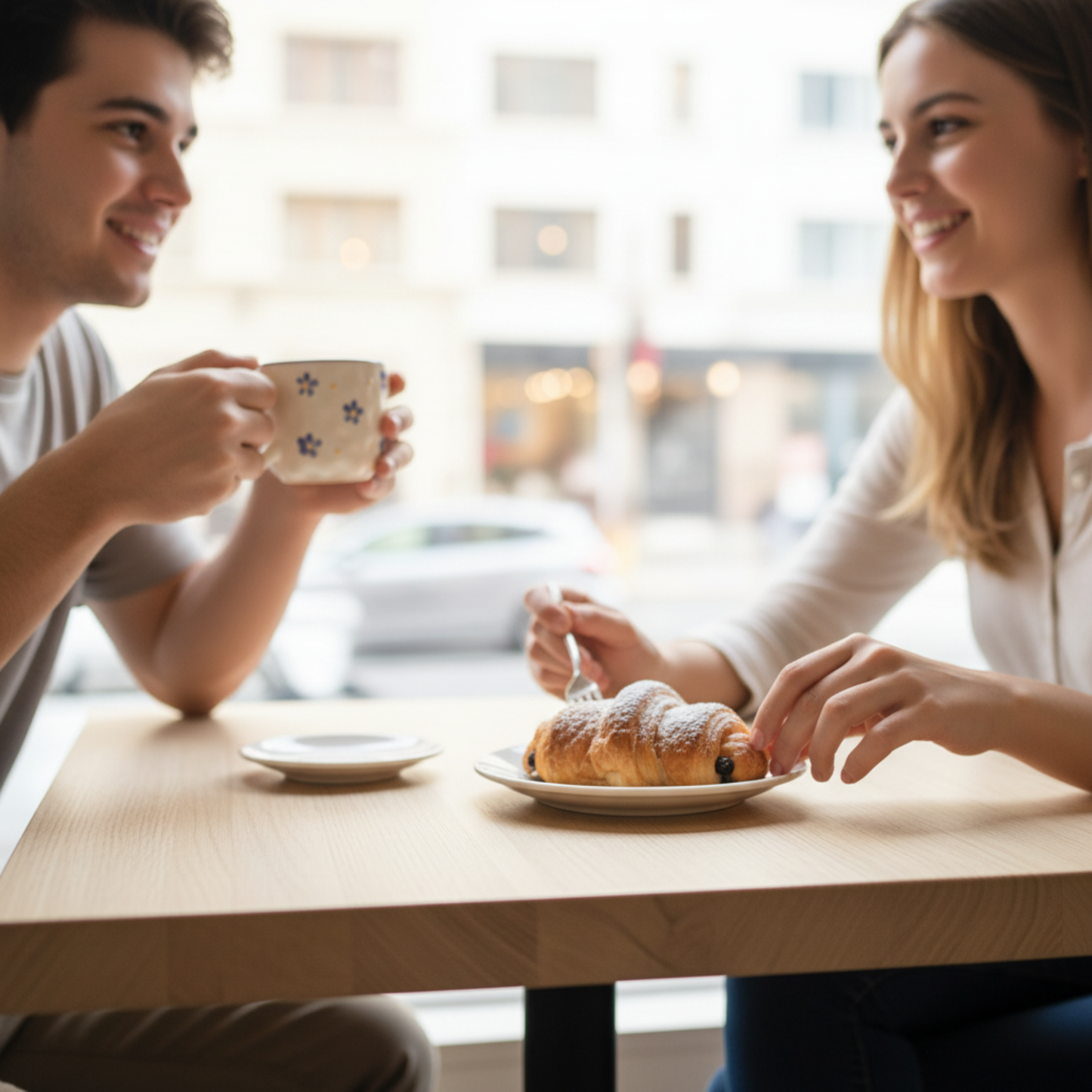 Blueberry Heart Handle | Coffee Mug